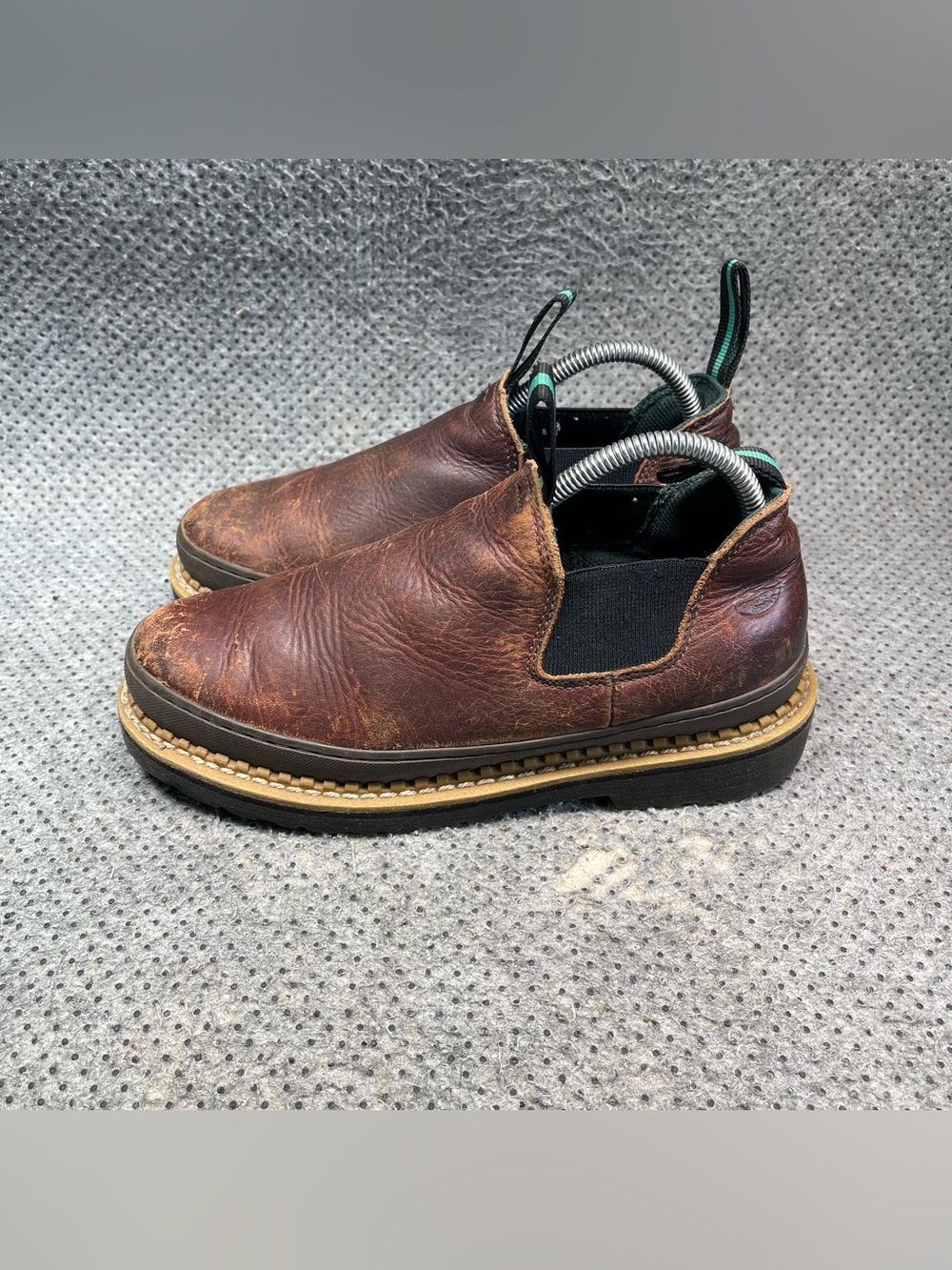 Georgia Giant Romeo Brown Leather Slip On Boots Size 8.5 Women’s